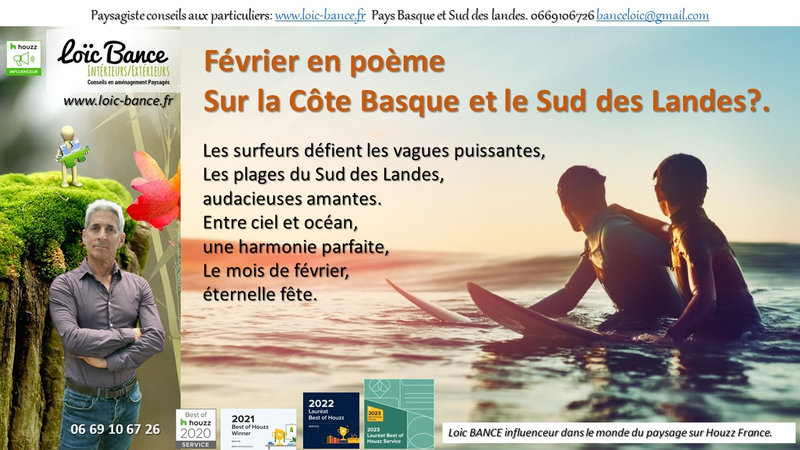 La cote Basco-Landaise en poème en février